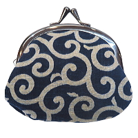 和雑貨、お祭り用品、お洒落がま口　唐草